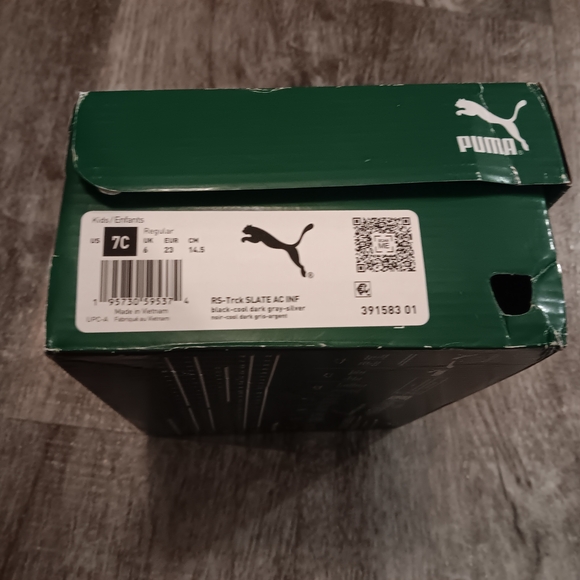 PUMA Kids Boys Rs-Trck Slate Lace Up Sneakers Shoes Casual - Black - Picture 5 of 10